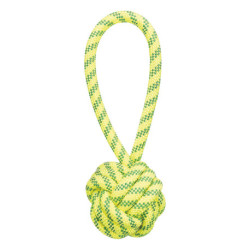 Jouet Aqua Toy Corde de jeu avec balle Trixie en polyester – Ø7 x 21 cm - Jaune