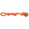 Jouet Corde de jeu en coton/polyester pour chien – 60 cm - Orange