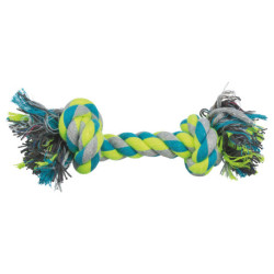 Jouet Corde de jeu en coton/polyester pour chien – 22 cm - Multicolore