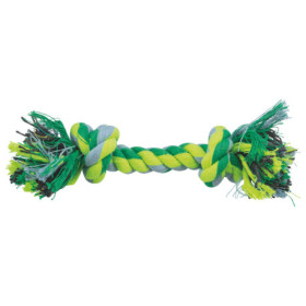 Jouet Corde de jeu en coton/polyester pour chien – 22 cm - Multicolore
