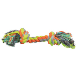Jouet Corde de jeu en coton/polyester pour chien – 40 cm - Multicolore