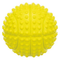 Jouet Balle de sport en caoutchouc naturel avec son pour chien – Ø5,5 cm - Lime