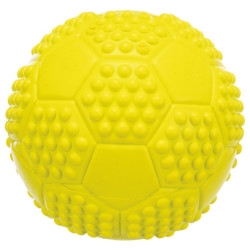 Jouet Balle en caoutchouc naturel avec son – Ø7 cm - Lime
