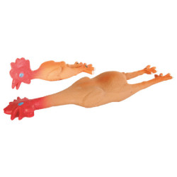 Jouet poulet avec son en latex pour chien – 23 cm