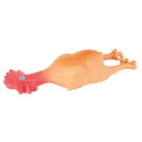 Jouet poulet avec son en latex pour chien – 23 cm