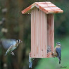 Mangeoire oiseaux Le Grenier pour graines en pin Douglas et Epicéa PEFC  – Fabrication Française – 15 x 19,5 x 30 cm