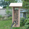 Mangeoire oiseaux Le Grenier pour graines en pin Douglas et Epicéa PEFC  – Fabrication Française – 15 x 19,5 x 30 cm