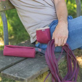 Sac à friandises en coton / polyester avec fermeture à cordon – Ø10 x 14 cm – Coloris Divers