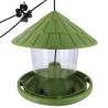 Mangeoire à oiseaux Emilie pour graines en plastique recyclé – Ø21,7 x h.20 cm - Vert