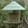 Mangeoire à oiseaux Emilie pour graines en plastique recyclé – Ø21,7 x h.20 cm - Vert