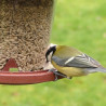 Mangeoire à oiseaux Julie pour graines en plastique recyclé – Ø21,7 x h.20 cm - Rouge