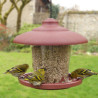 Mangeoire à oiseaux Julie pour graines en plastique recyclé – Ø21,7 x h.20 cm - Rouge