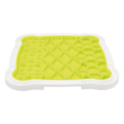 Assiette à lécher Trixie Lick’n Snack en caoutchouc – 20 x 20 cm - Jaune