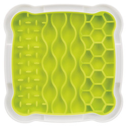 Assiette à lécher Trixie Lick’n Snack en caoutchouc – 20 x 20 cm - Jaune