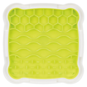 Assiette à lécher Trixie Lick’n Snack en caoutchouc – 20 x 20 cm - Jaune