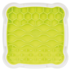 Assiette à lécher Trixie Lick’n Snack en caoutchouc – 20 x 20 cm - Jaune