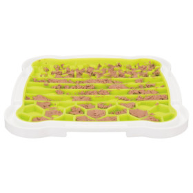 Assiette à lécher Trixie Lick’n Snack en caoutchouc – 20 x 20 cm - Jaune