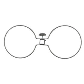 Porte gamelles réglable en métal avec 2 gamelles en acier inoxydable 1,8 L Ø21 cm – Hauteur réglable : 40 cm