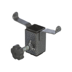 Porte gamelles réglable en métal avec 2 gamelles en acier inoxydable 1,8 L Ø21 cm – Hauteur réglable : 40 cm