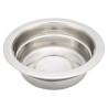 Lot de 2 gamelles anti-bruit en acier inoxydable avec support en métal chromé – Gamelle de 0,25 L Ø11 cm