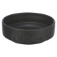 Gamelle en céramique Be Nordic antidérapante avec anneau en caoutchouc – 1,2 L Ø18 cm - Noir