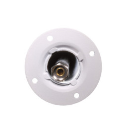 Fontaine de jardin Barletta en aluminium double robinets, support tuyau et socle – 40 x 40 x 89 cm - Rouille