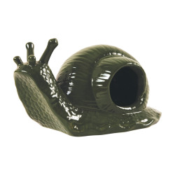 Piège à limaces en forme d’escargot en céramique – 18,1 x 11,3 x 10 cm