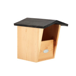 Nichoir de jardin pour Rouge-Gorge en épicéa certifié 100% FSC – 20,6 x 22,4 x 23,3 cm