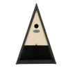Nichoir et mangeoire pour mésanges Wigwam de couloir noir – 26,2 x 16,5 x 39,2 cm