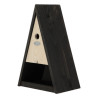 Nichoir et mangeoire pour mésanges Wigwam de couloir noir – 26,2 x 16,5 x 39,2 cm