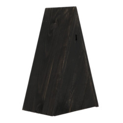 Nichoir et mangeoire pour mésanges Wigwam de couloir noir – 26,2 x 16,5 x 39,2 cm
