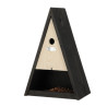 Nichoir et mangeoire pour mésanges Wigwam de couloir noir – 26,2 x 16,5 x 39,2 cm