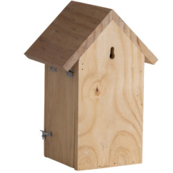 Nichoir de jardin en pin 100% FSC pour Mésanges Bleue – 17 x 14,3 x 25,5 cm