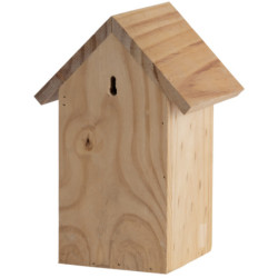 Nichoir de jardin en pin 100% FSC pour Mésanges Bleue – 17 x 14,3 x 25,5 cm