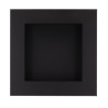 Braséro de jardin carré en acier – 57,7 x 57,7 x 19,2 cm - Noir