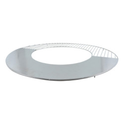 Plaque de cuisson et grille en acier inox pour braseros de diamètre de 60 cm – 61,8 x 61,8 x 2,3 cm