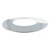 Plaque de cuisson et grille en acier inox pour braseros de diamètre de 60 cm – 61,8 x 61,8 x 2,3 cm