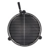 Braséro de jardin rond sur pieds avec grille de cuisson en fer – 54 x 66,5 x 69 cm – taille S - Noir