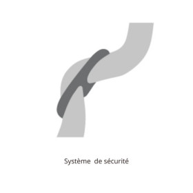 Collier anti-traction Aiden en polyester XS tour de cou 40 cm – Ø 8 mm – Noir