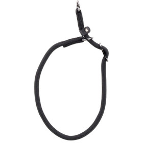 Collier anti-traction Aiden en polyester S tour de cou 45 cm – Ø 10 mm – Noir