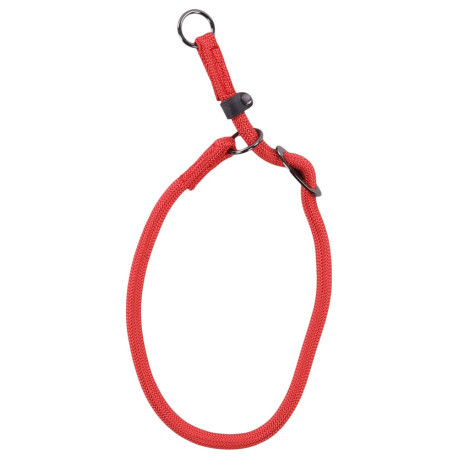 Collier anti-traction Aiden en polyester XL tour de cou 60 cm – Ø 12 mm – Rouge