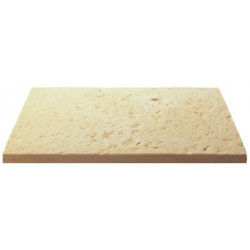 Dalle de terrasse en pierre reconstituée 40 x 60 x 2.5 cm Bouchardée patinée - OCRE