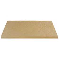 Dalle de terrasse en pierre reconstituée 40 x 60 x 2.5 cm Bouchardée patinée - CAMEL