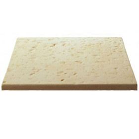 Dalle de terrasse en pierre reconstituée 40 x 40 x 2.5 cm Bouchardée patinée - OCRE