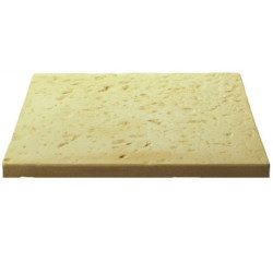 Dalle de terrasse en pierre reconstituée 40 x 40 x 2.5 cm Bouchardée patinée - CAMEL