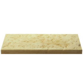 Dalle de terrasse en pierre reconstituée 40 x 20 x 2.5 cm Bouchardée patinée - CAMEL