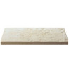 Dalle de terrasse en pierre reconstituée 40 x 20 x 2.5 cm Bouchardée patinée - BLANC