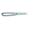 Collier étrangleur Mio 2 rangées de maillons métal – Taille S 34-45 cm – Ep. 2 mm