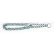 Collier étrangleur Mio 2 rangées de maillons métal – Taille M 38-50 cm – Ep. 2 mm