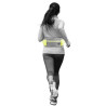 Ceinture de jogging ventrale avec laisse amortisseur réfléchissante en Nylon - Jaune